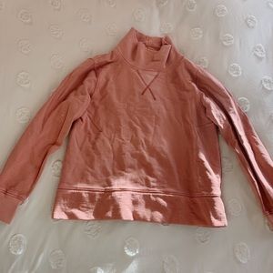 Madewell Rose Pink Turtle Neck Sweatshirt
